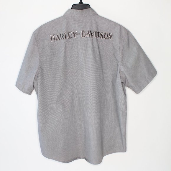 Harley-Davidson Other - Harley-Davidson Grey Short Sleeve Button Down Shirt